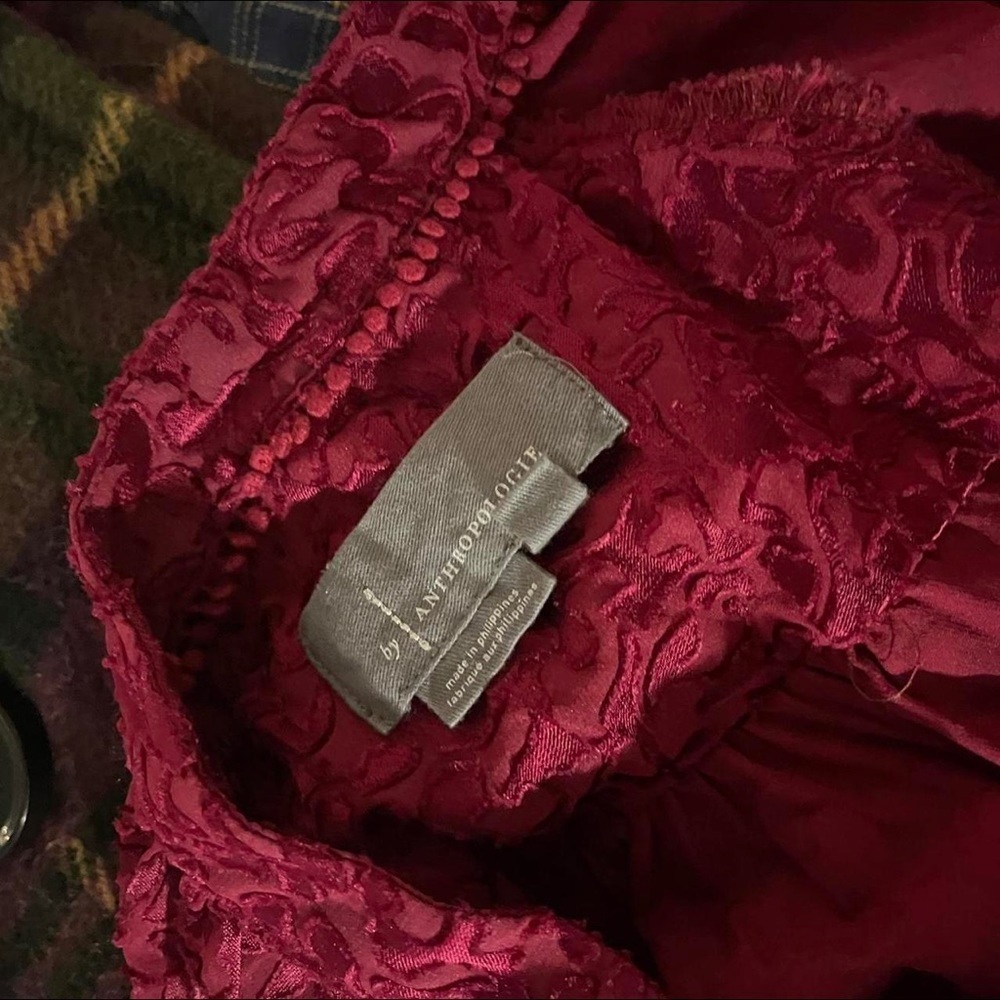 Maroon long sleeve button down - image 7